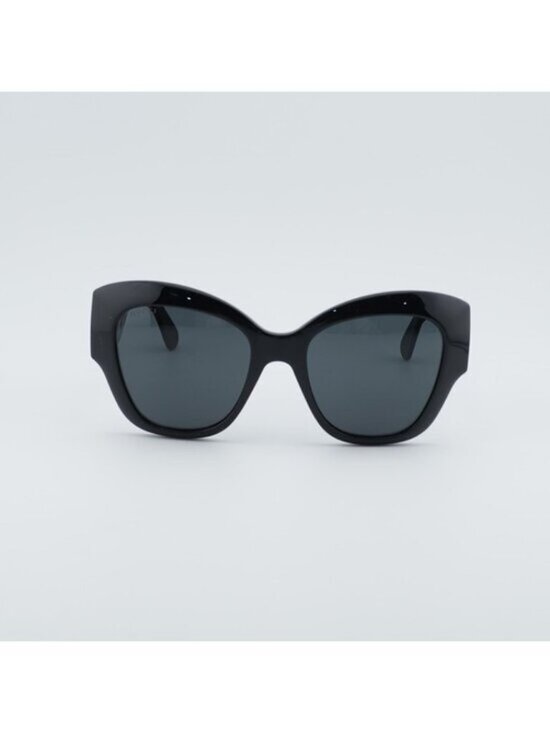 Gucci GG0808S 001 Sunglasses Black Butterfly Frame, Grey Lenses main image 10